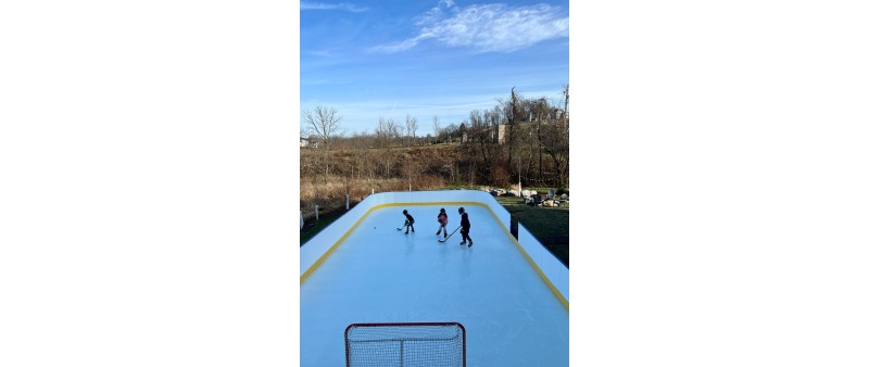 Indoor Portable Refrigerated Hockey Trainer - 42 Inch Tall Boards